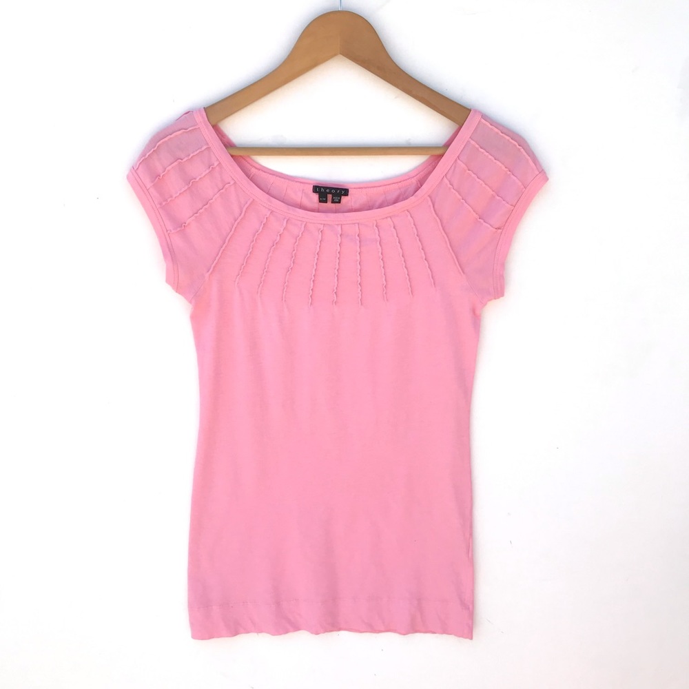 Theory Top Blouse Cap sleeve